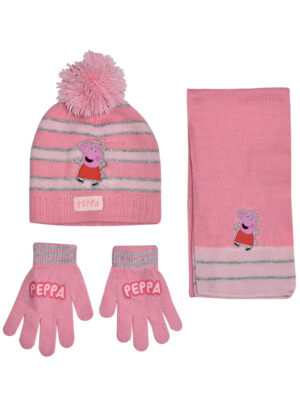 Παιδικό σετ σκουφί	 κασκόλ & γάντια "PEPPA PIG" - PEPPA PIG