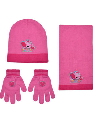 Παιδικό σετ σκουφί	 κασκόλ & γάντια "PEPPA PIG" - PEPPA PIG