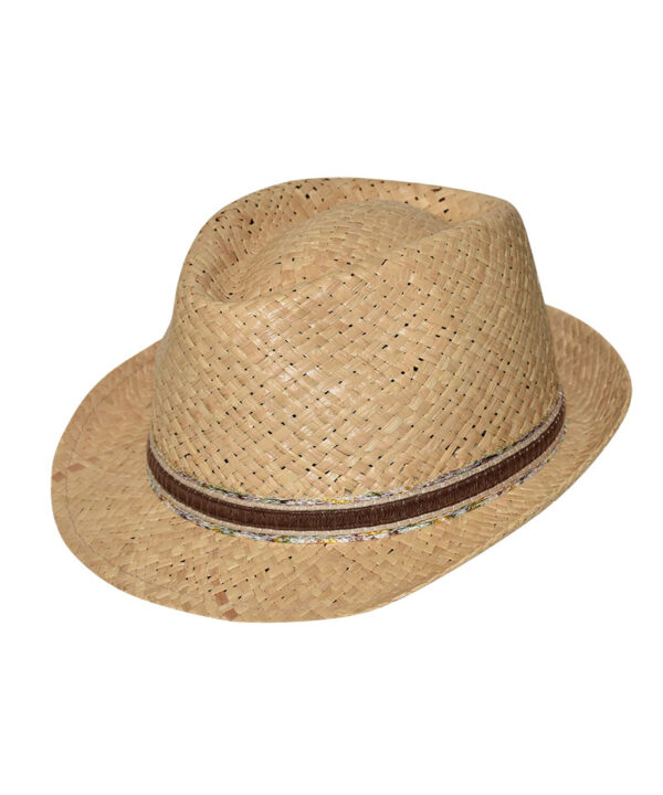 Καπέλο ψάθινο trilby - STAMION