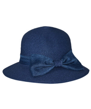 Καπέλο elegant με λινή κορδέλα και φιόγκο - STAMION