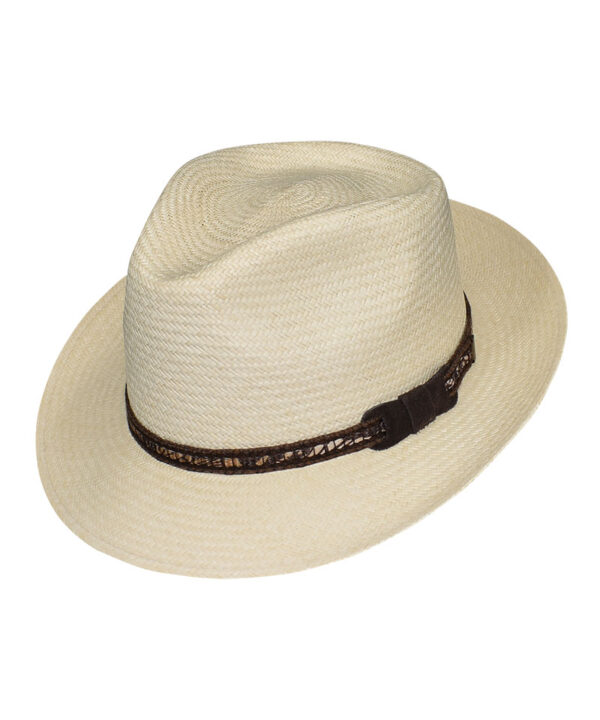 Spinato καπέλο Panama Ιταλίας με μπρονζέ διακόσμηση